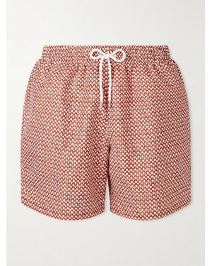 Derek Rose Tropez Straight-Leg Mid-Length Printed Swim Shorts - Rosa
