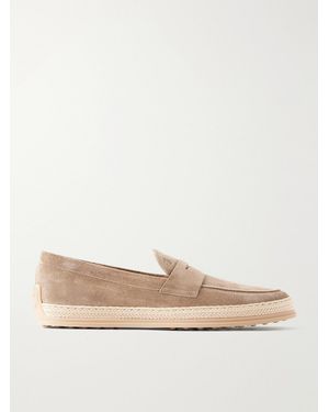 Tod's Suede Espadrilles - Natural