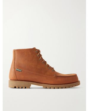 Sebago Walker Leather Lace-Up Boots - Brown