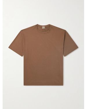 Massimo Alba Nevis Cotton-Jersey T-Shirt - Brown
