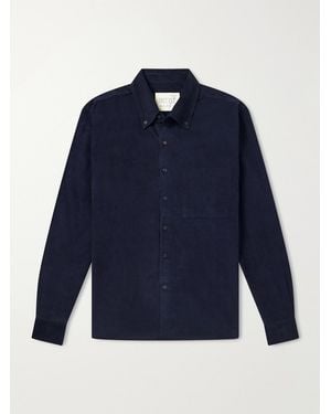 Kardo Ronald Cotton-Corduroy Shirt - Blue