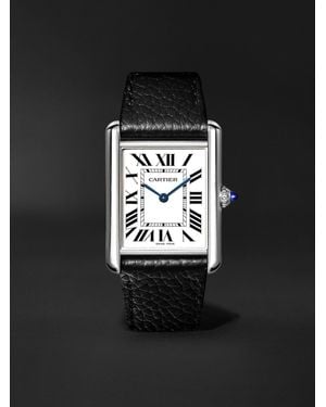 Cartier Tank Must De Solarbeat Stainless Steel Watch - Black
