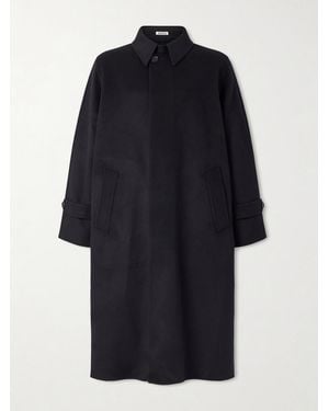 AURALEE Melton Wool Coat - Blue