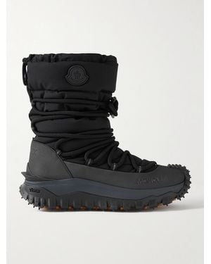 Moncler Trailgrip Après Rubber-Trimmed Gore-Tex Shell Boots - Black