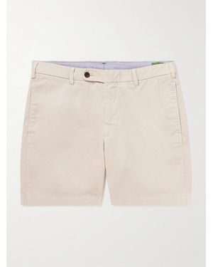 Sid Mashburn Straight-Leg Garment-Dyed Cotton-Twill Shorts - Natural