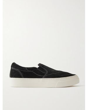 Omni Lister Suede Slip-on Trainers - White