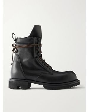 Rick Owens Army Gabe Leather Boots - Black