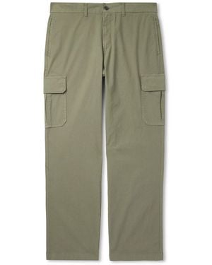 MR P. Edward Straight-Leg Organic Cotton-Blend Ripstop Cargo Pants - Green