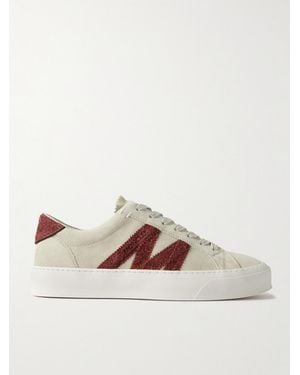 Moncler Monaco2 Suede Sneakers - Brown