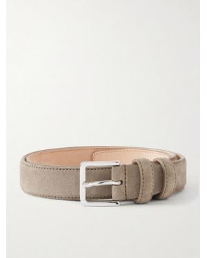 MR P. 3cm Suede Belt - Natural