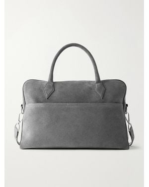 Metier Closer Suede Briefcase - Gray
