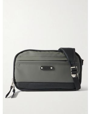 master-piece Spec Cordura And Leather Messenger Bag - Black