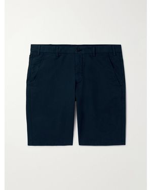 Loro Piana Straight-Leg Cotton-Blend Bermuda Shorts - Blue