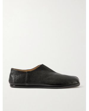 Maison Margiela Tabi Babouche Split-Toe Leather Slip-Ons - Black