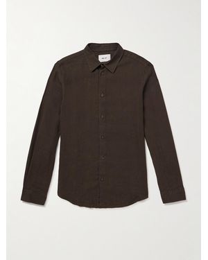 NN07 Enzo 5708 Linen Shirt - Brown