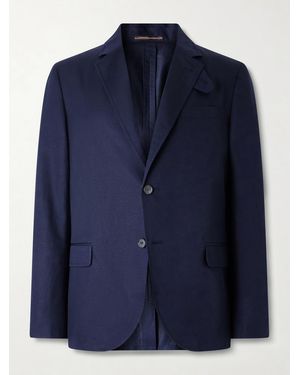 Slowear Woven Suit Jacket - Blue