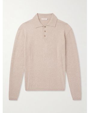 The Row Almot Brushed-Cotton Polo Shirt - Natural