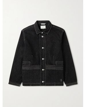 Folk Anniversary Denim Jacket - Black