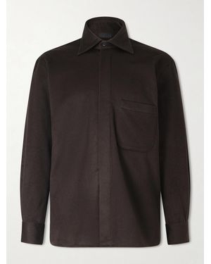 Saman Amel Cashmere Shirt Jacket - Schwarz
