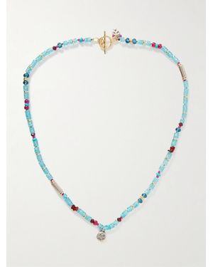 Peyote Bird Daytrip-Plated And Sterling Multi-Stone Beaded Necklace - Bianco