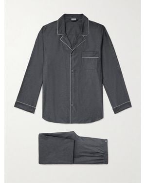 Zimmerli of Switzerland Cotton Pyjama Set - Grey