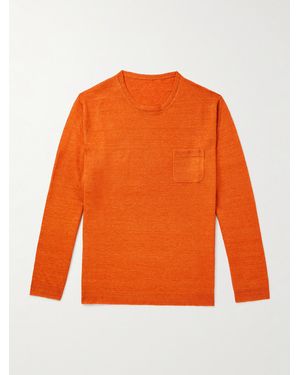 Anderson & Sheppard Linen Jumper - Orange