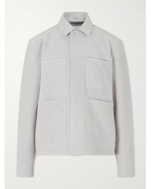 MR P. Suede Jacket - White
