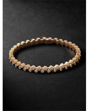 Viltier Clique 18-karat Gold Diamond Tennis Bracelet - Black