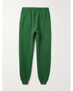 Bode Tapered Cotton-jersey Joggers - Green