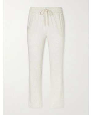 Zimmerli of Switzerland Tapered-Leg Stretch-Tencel Lyocell Pyjama Trousers - White