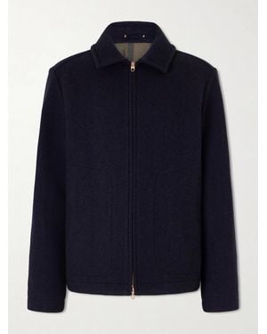 Private White V.c. The Civvy Merino Wool And Cashmere-Blend Jacket - Blue