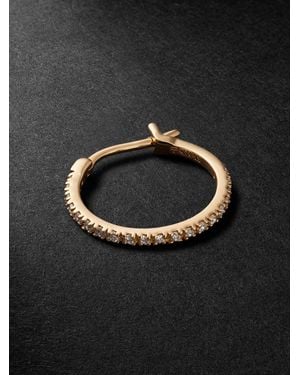 KOLOURS JEWELRY Spectra Medium 14-karat Gold Diamond Single Hoop Earring - Black