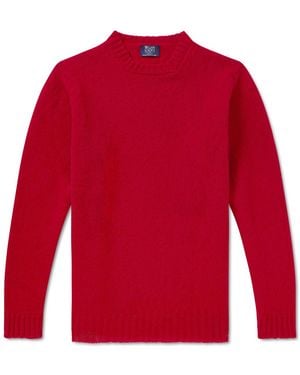William Lockie Virgin Wool Sweater - Red