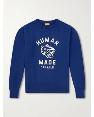 Human Made Tsuriami Cotton Sweatshirt - Blu