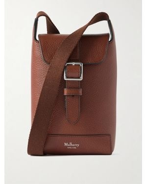 Mulberry Chiltern Full-grain Legacy Nvt Leather Phone Pouch - Brown
