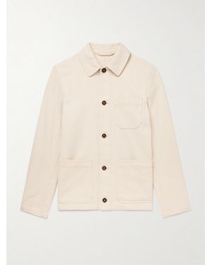 Slowear Montedoro Cotton-Gabardine Shirt Jacket - Natural