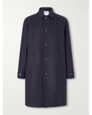 Valstar Vittorio Wool-Blend Felt Coat - Blue