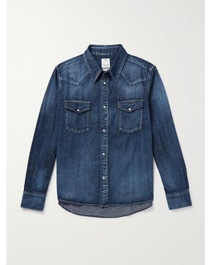 Visvim Social Sculpture Denim Western Shirt - Blue