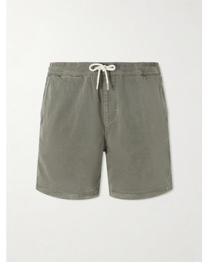 NN07 Gregor Straight-Leg Tencel Lyocell And Lenzing Ecovero-Blend Twill Drawstring Shorts - Grey