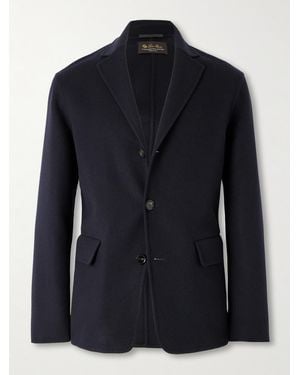 Loro Piana Umberto Unstructured Cashmere Blazer - Blue
