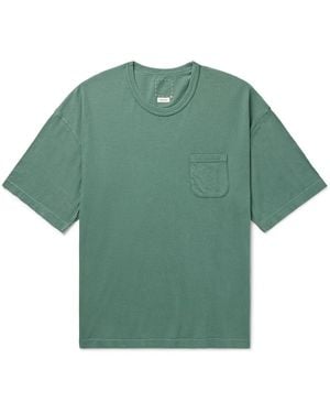 Visvim Ex Jumbo Cotton-Blend Jersey T-Shirt - Green