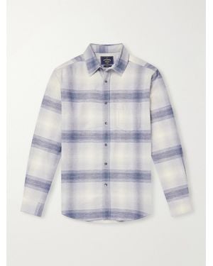 Portuguese Flannel Fonte Checked Cotton-Flannel Shirt - Blue