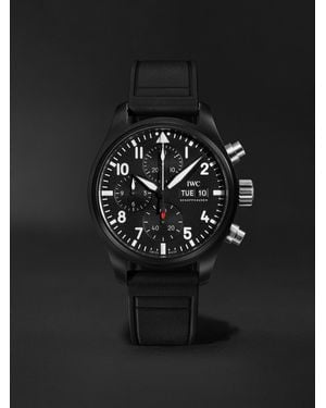 IWC Schaffhausen Pilot's Watch Automatic Chronograph Ceramic Watch, Ref. Iw389401 - Black