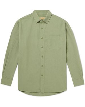 FRIZMWORKS Og Cotton-seersucker Shirt - Green