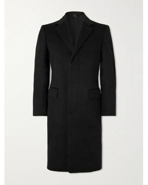 Tom Ford Wool And Cashmere-Blend Overcoat - Black