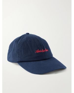 Aimé Leon Dore Logo-Embroidered Cotton-Twill Baseball Cap - Blue