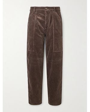 Brunello Cucinelli Pantaloni A Gamba Dritta - Marrone