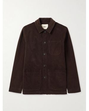 Altea Constantin Garment-Dyed Stretch-Cotton Corduroy Overshirt - Brown
