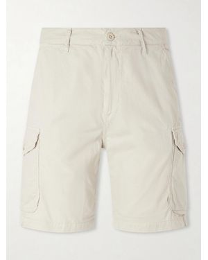 Hartford Battle Straight-leg Cotton Shorts - Natural