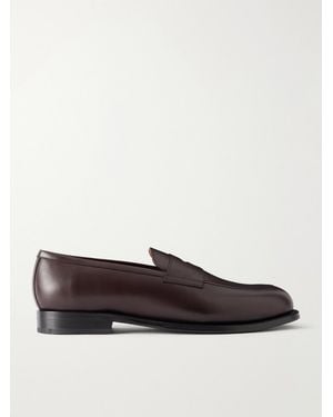 Morjas Leather Penny Loafers - White